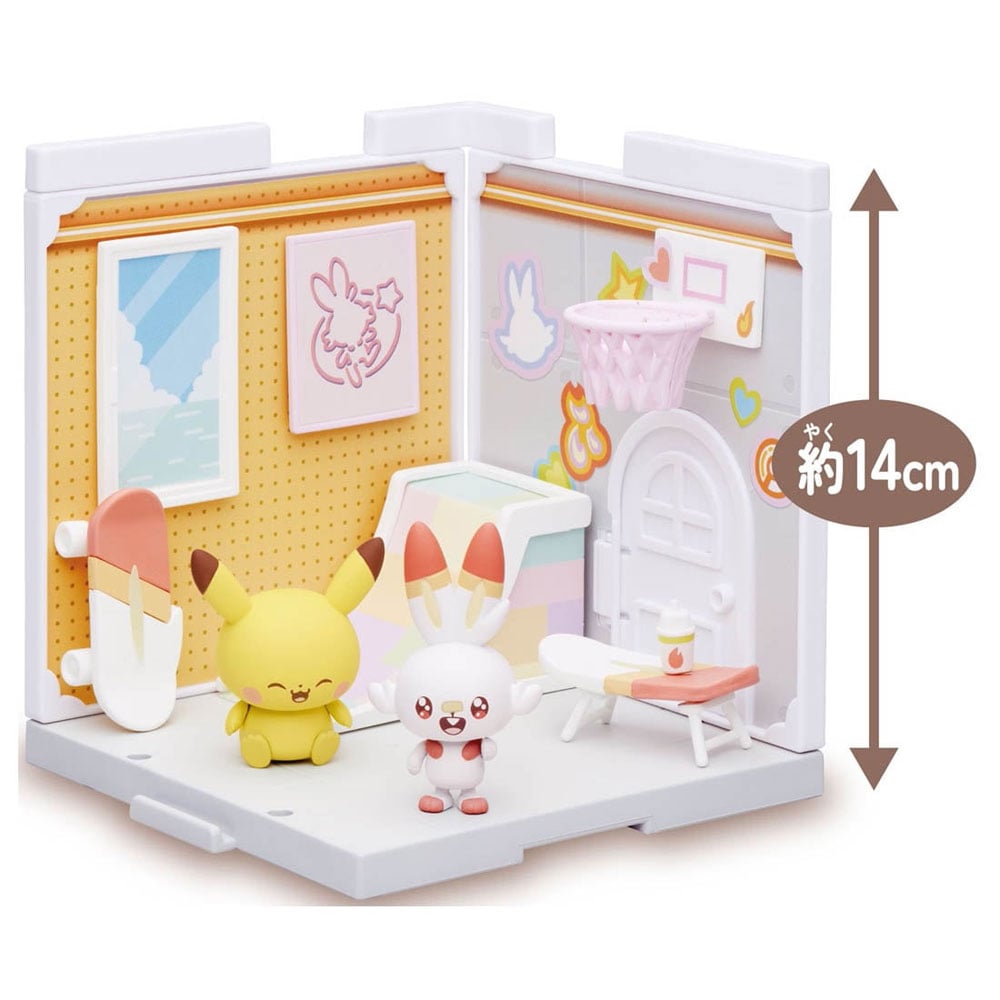 POKEMON POKE PEACE HOUSE STUDIO HIBANNY AND PIKACHU | TAKARA TOMY POKEMON POKE PEACE HOUSE STUDIO HIBANNY AND PIKACHU | TAKARA TOMY